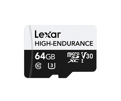 雷克沙[Lexar]High-Endurance 高耐用视频存储卡 - 64G