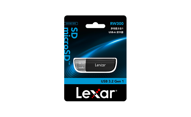 雷克沙[Lexar] 多功能2合1 USB-A 读卡器